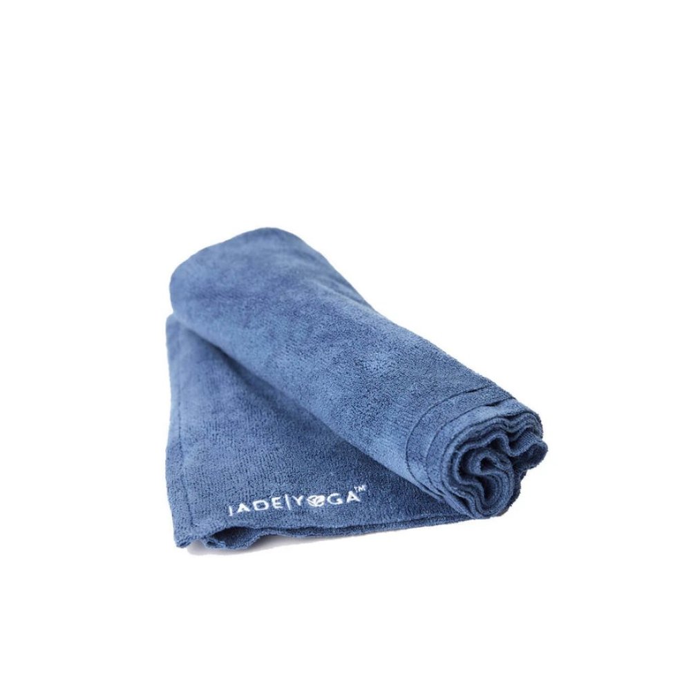 Jade Yoga Mat Towel - Blue